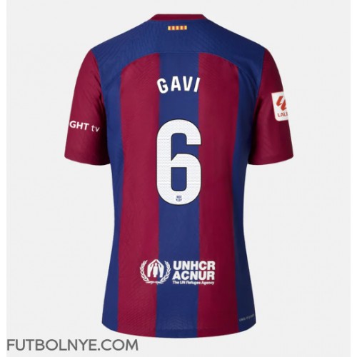 Camiseta Barcelona Paez Gavi #6 Primera Equipación para mujer 2023-24 manga corta